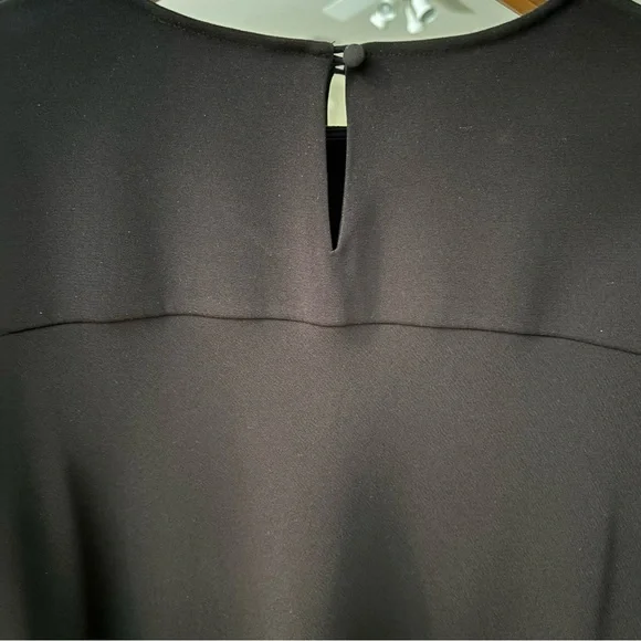 Brooks Brothers Black Women's Blouse with Tie Detail - Picture 4 of 6